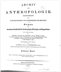 Die Mineralogie als Hilfswissenschaft für Archaologie und Ethnographie u. s. w ., mit specieller Berücksichtigung mexicanischer Sculpturen